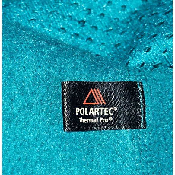 Patagonia Women's Turquoise R3 Hi-Loft Hoodie Fleece Jacket Full Zip Sz M 2980 - Picture 7 of 12